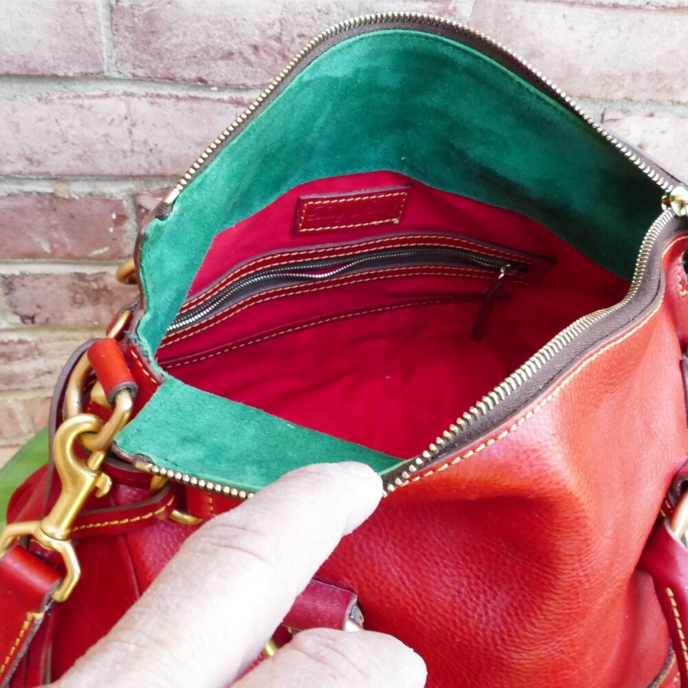 Dooney & Bourke Medium Red Florentine Satchel - Picture 5 of 6